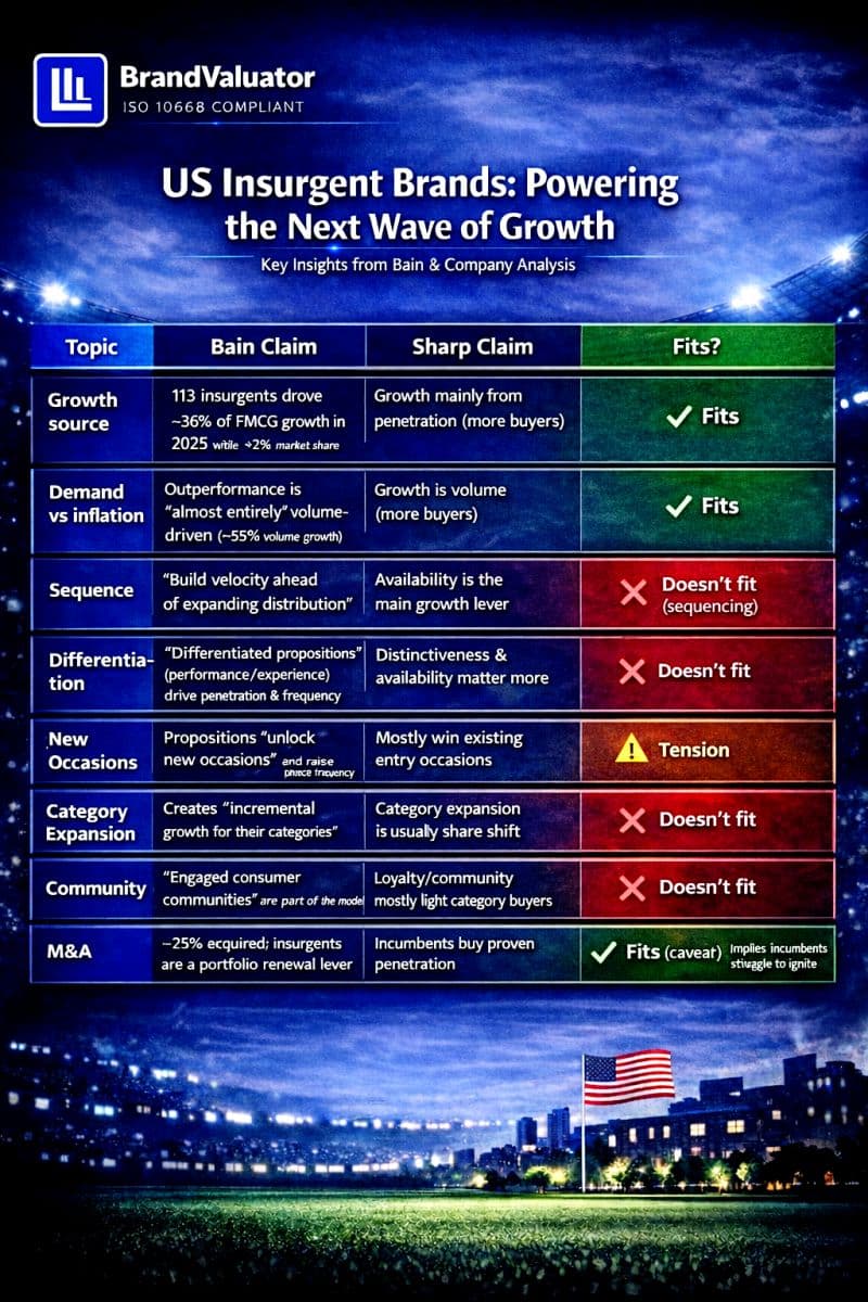 What Bain’s insurgent brands analysis really shows