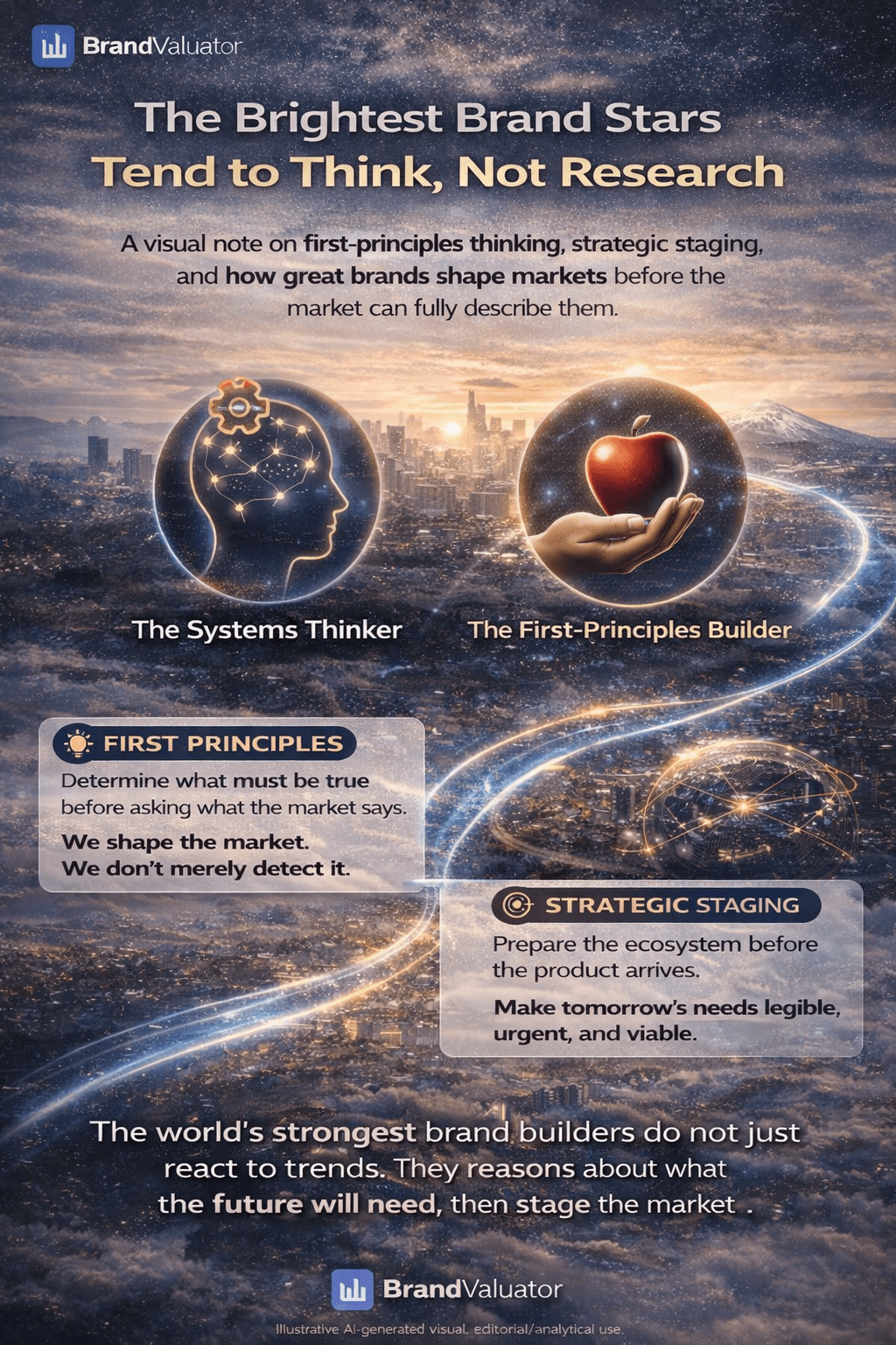 The brightest brand stars tend to think, not research